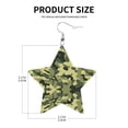 thumbnail image 3 of Leather Earrings Army Camouflage Decorative Star Faux Leather Earring Lightweight Dangle Drop Earrings For Women, 3 of 6