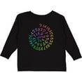 thumbnail image 3 of Inktastic Pi Day Pi Numerals in Rainbow Spiral Boys or Girls Long Sleeve Toddler T-Shirt, 3 of 5