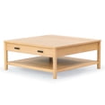 thumbnail image 4 of Safavieh Jaylessa Solid Wood 1 Drawer Coffee Table in Natural, 4 of 14