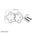 thumbnail image 4 of 3 Strings Guitar Hinge Portable Universal Musical Instrument Mounting Screws Brass Plating Tailpiece Musical Instrument Components Accessories with Mounting Screws, 4 of 7