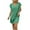 Green Dress, variant on Htigea V-Neck Mini Dresses for Women Summer Ruffle Sleeveless Semi Formal Dress Solid Color Office Work Everyday Dresses Khaki,L