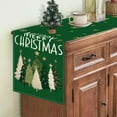 thumbnail image 3 of Tyidzon Christmas Table Runner Linen Table Flag, Table Runners for Birthday Farmhouse Kitchen Dining Room Holiday Party Home Decor, 3 of 7
