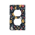 thumbnail image 3 of Switch Panel Switch Decoration 2.76x4.53x0.28 Inches Unused Outlet Cover Switch Plate Wall Plates Living Room Kitchen Bedroom Study Switches Yellow White Flowers Seamless, 3 of 8