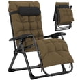 thumbnail image 1 of Outsunny Chaise Zéro Gravité Inclinable avec Dossier Réglable, Kaki, 1 of 10