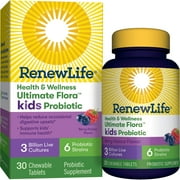 Renew Life Kids Chewable Probiotic, 3 Billion, Berry, 30 Ct