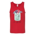 thumbnail image 2 of Wild Bobby, Y'all Is Not Word It's A Word Southern Artsy Jar with Flowers Pop Culture Mens Graphic Tank Top, Red, X-Large, 2 of 3