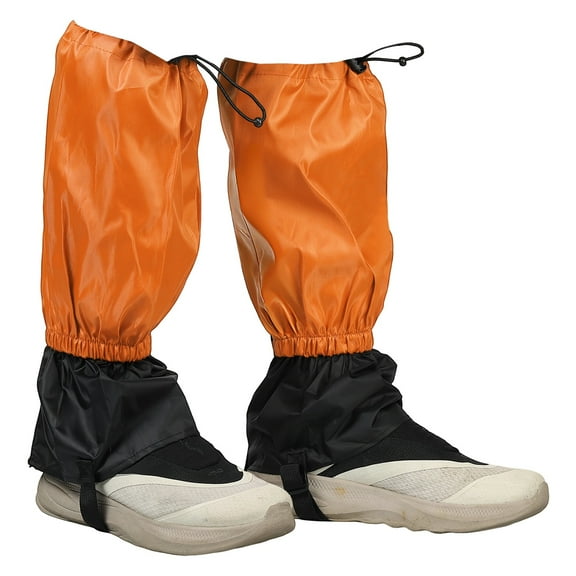 Leg Gaiters, Snow Gaiters for Hiking Waterproof Snow Boot Guards for Snowshoeing Hiking, 18" & Orange