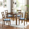 thumbnail image 6 of Pioneer Flower Seat Covers for Dining Room Chairs Set Of 4,Stretch Printed Washable Chair Seat Cover with Elastic Ties and Button,Removable Waterproof Couch Cushion Covers, 6 of 6