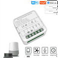 thumbnail image 3 of Module de Variateur Intelligent Tuya, Mini Interrupteur à Intensité Réglable, Wi-Fi, Domotique Intelligente, Bricolage, Interrupteur, Application, Télécommande, 1 * Mini Interrupteur à Intensité Réglable, Blanc, 3 of 7