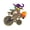 A, variant on Enchanting Witch Cycling Pumpkin Brooch Alloy Jewelry Accessory For Outfit