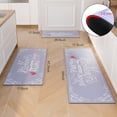 thumbnail image 2 of Purple Kitchen Runner Rugs of 3, Non Slip Cushioned Kitchen Mats for Floor Waterproof Comfort Rugs and Mat Farmhouse Chef Mats Floor Carpet for Sink,Laundry Room, 2 of 5