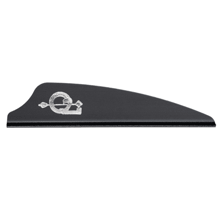 Q2i Fusion X-II 2.1 Target Archery Vanes-Fletching with Tri-Fusion Tech Black (36 Pk)