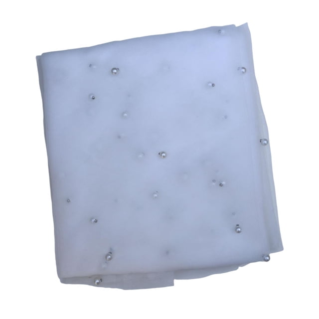 Camino de mesa de tul, decoración multifuncional para mesa de comedor, ligero, para bodas Blanco