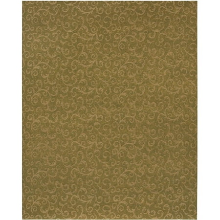 Garden Party Iron Gate Indoor/Outdoor Rug, Limelight, 8' x 10'