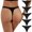 Black, variant on Women's Bikini Underwear Soft Breathable Comfortable Seamless Panties for Everyday Wear