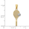 thumbnail image 3 of Auriga Fine Jewelry 14K Yellow Gold Rhodium Tennis Pendant for Women, 3 of 6