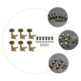 thumbnail image 3 of Lhio 6 Pcs Bass Guitar Tuner 6 Right Guitar String Guitar Tuning Parts 3.68X2.17CM, 3 of 8
