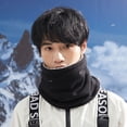 thumbnail image 1 of Bufanda de otoño/invierno de punto para hombre, calentador de cuello con mangas, bufanda de punto para estudiantes, 1 of 2