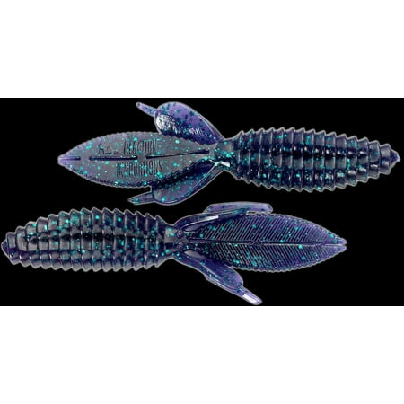 Reaction DWB-003 Double Wide Beaver Creature Bait 5.2 Junebug 6/Pack