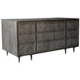 thumbnail image 4 of Sarah Solid Wood Executive Desk in Antique Brown Finish, 4 of 5