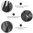 thumbnail image 2 of WRITWAA 1Pc Protective Piano Keyboard Cover Black Fits 88 Key Electronic Models, 2 of 6