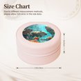 thumbnail image 2 of Naloa Underwater Swimming Guinea Pig Round Jewelry Box, Travel Jewelry Organizer, 3.9 x 3.9 x 2in Jewelry Storage Box for Women-Pink, 2 of 7