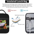 thumbnail image 5 of Frog Pattern Reusable Lunch Box Insulated LunchBox Cooler Lunch Bag, 5 of 6