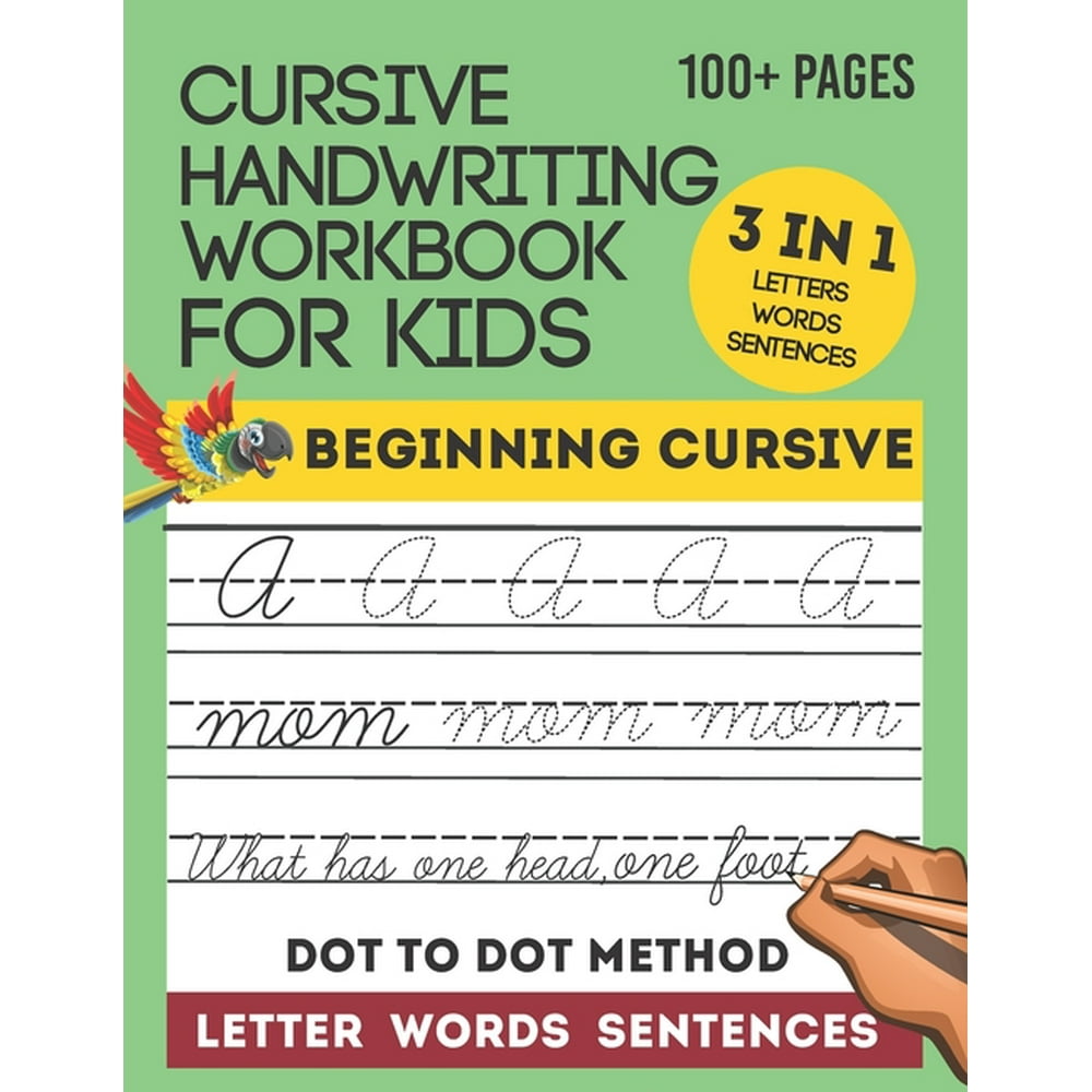 Cursive Handwriting Workbook For Kids Writing Letters