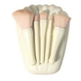 thumbnail image 3 of Juego de Brochas de Maquillaje Portátil Shell, Cerdas Sinticas Suaves, Diseño Único de Concha Con Espépejo, 5 Brochas para Maquillaje Fino, Fácil de Limpiar, 3 of 7