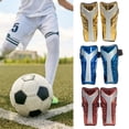 thumbnail image 2 of Sportteer Elastic Band Soccer Shin Guards Comfortable Fit Soccer Shin Guards Flexible Stable Football Shin Guards: Elastic Reinforced Straps Shin Protection for Improved Shock Resistance (1 Pair), 2 of 9