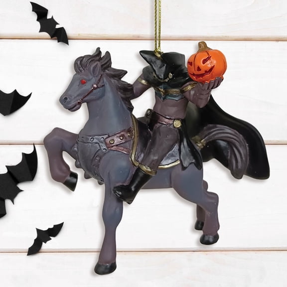 The Legend of Sleepy Hollow Spooky Halloween Ornament, Scary Christmas Tree Resin Decoration