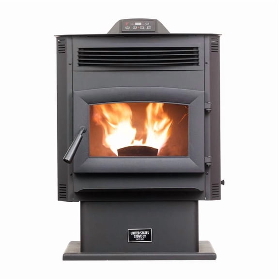 US Stove EPA Certified 1700 sq ft Wood Pellet Stove 90 lb. cap. Hopper
