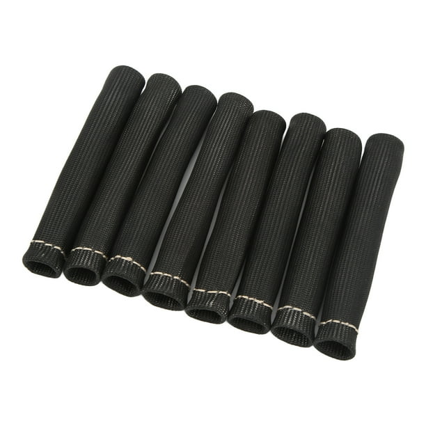 Protector De Arranque De Bujía, Funda De Arranque De Alambre De Bujía Negra, Duradera, Fácil Instalación, Protector Térmico Universal De 1000 ℉ Para Motor De Automóvil
