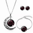 thumbnail image 3 of Fiaya Women Zodiac Moon Jewelry Set of 4, 12 Constellation Necklace Bracelet with Earrings Set, Jewelry Accessories for Women Men (Cancer), 3 of 3