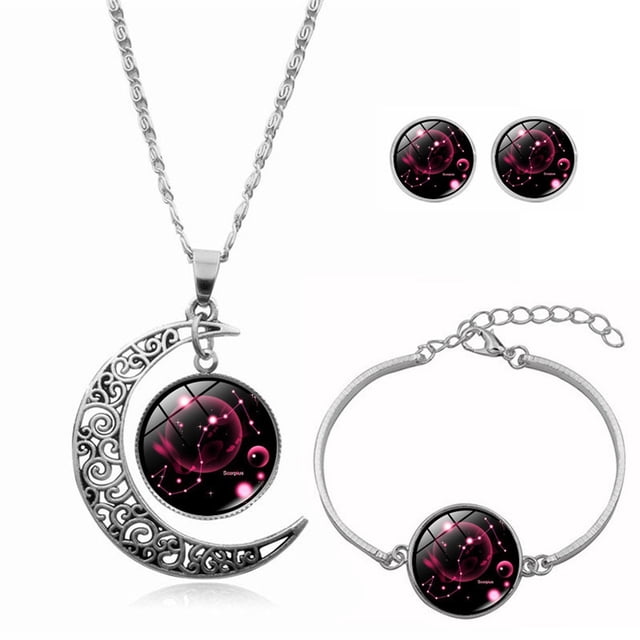 Pendientes de botón para mujer, pendientes de botón, pendientes de botón para mujer, 12 collares, pendientes, pulseras, regalos para mamá, regalo para mujer, collar de aleación para mujer.