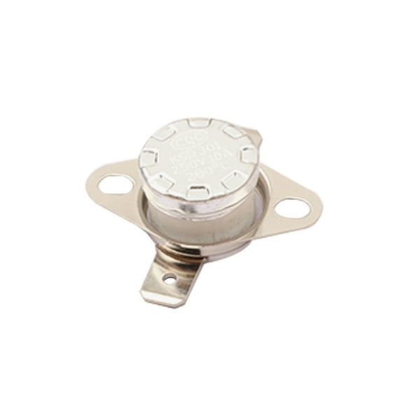 5pcs KSD301 250V 16A 260Degc Temperature Switch Normally Closed Flat Foot Fixed Ring 150 165 175 180 190 195 200 210 220 240 250C