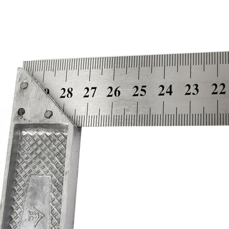 30cm Stainless Steel Right Angle Measuring Rule Tool Square Ruler 0-12  Inches Woodworking Tools Herramientas