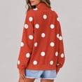 thumbnail image 5 of Sweatshirts for Women Polka Dot Long Sleeve Sweatshirt Oversized Loose Fit Print Pullover Fall Tops, 5 of 5