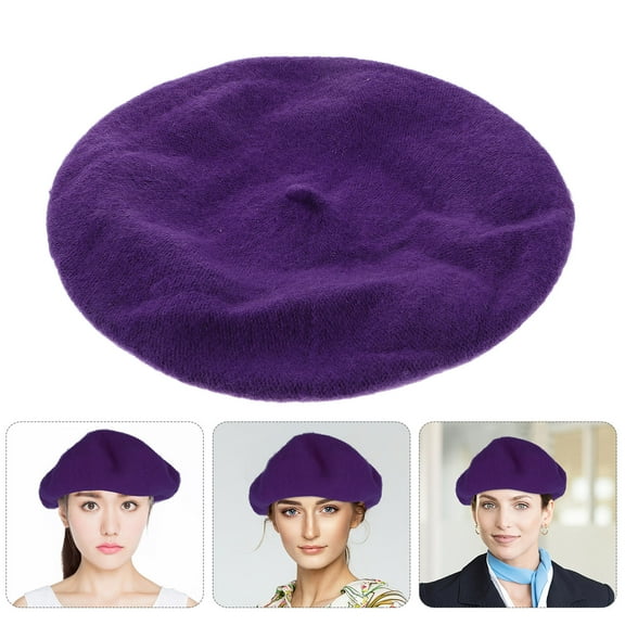 CTIRCHIU Artist Beret Hat Women Breathable Wool 1Pack