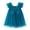 Blue, variant on Dresses for Girls Party Girls Dresses Flutter Sleeve Swing Sundress Toddler Summer Clothes Kid Birthday Party Sleeveless Dress 3T 4T (Green,3-4 Years)
