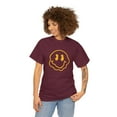 thumbnail image 2 of Blurry smiley face graphic t shirt  Unisex Heavy Cotton Tee, 2 of 8