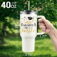 thumbnail image 5 of Graduation Gifts for Her, Congrats Grad Gifts for College or High School 2025 Graduation Gift for Student, Daughter, Sister, Friend, The Tassel Was Worth the Hassle 40oz Tumbler, 5 of 6
