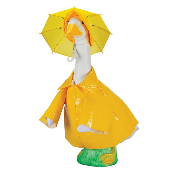 Gaggleville Raincoat Goose Outfit, Fits Large 23" H Statue, by Fox Valley Traders