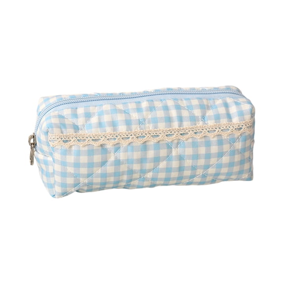 Small Cute Adorable Versatile Pencil Case Makeup Bag Cloth Pouch Organizer for Stripling Teenagers Home Office University Travel Storage Beautiful Lightweight Portable Ideal Gift 6.7x2.7x1.9 Inches