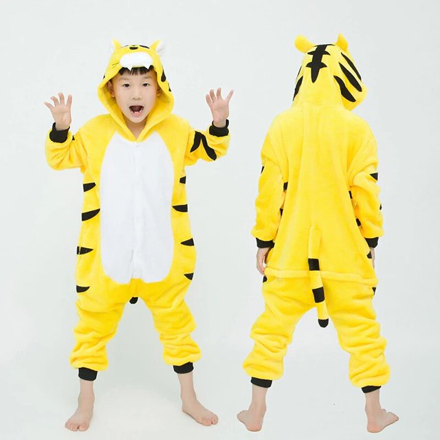 Pijamas de Panda para niños y niñas, Onesies de unicornio, ropa de dormir de animales, Tigre, burro, unicornio, monos para niños xuanjing unisex