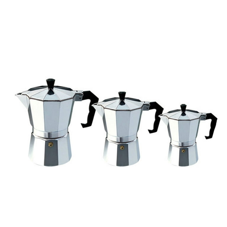GOWENIC 1 Cup Moka Coffee Maker, Stainless Steel Italian Espresso Coffee  Maker Stovetop Moka Pot, DIY Large Capacity Portable Coffee Maker, 101 to