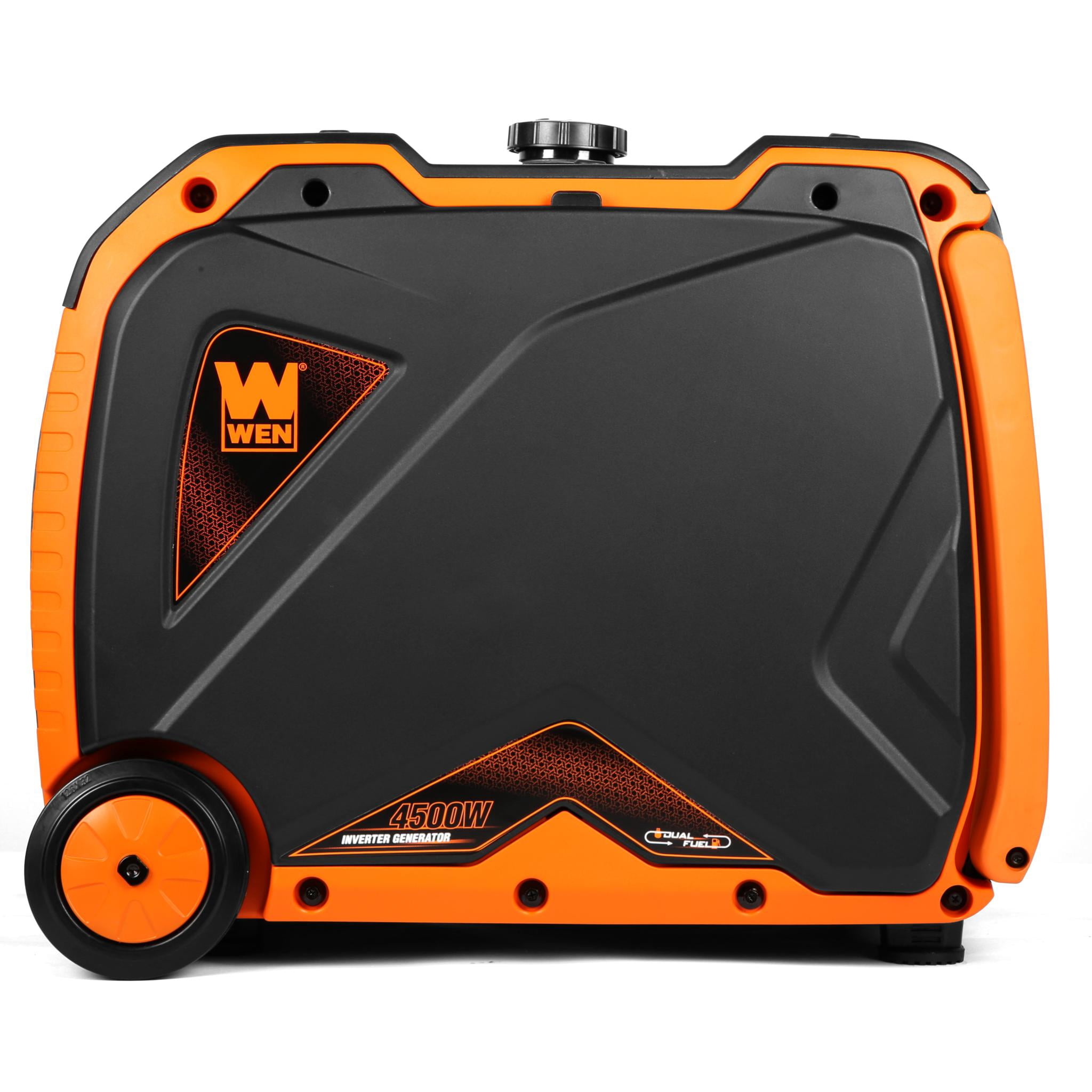 WEN Super Quiet 4500-Watt Dual Fuel RV-Ready Portable Inverter Generator with Fuel Shut-Off (DF450i)