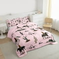 thumbnail image 3 of Castle Fairy Western Cowboy 3 Pieces Queen Comforter Set for Boys Girls,Exotic Style Ultra Soft Bedding Sets,Vintage Aesthetic Bedding Comforter Set Breathable,Luxury Bedroom Decor,Reversible, 3 of 8