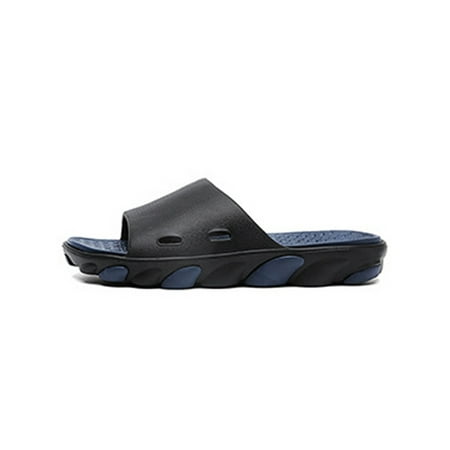 

Eloshman Men s Lightweight Flats Slide Sandals Summer Soft Cozy Slip On Slippers