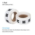 thumbnail image 3 of Unique Bargains Clothing M Medium Size Sticker Label Coding Label 25mm/1inch Dia 1 Roll 500 Round Adhesive Labels, 3 of 5